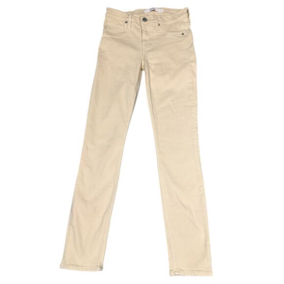 Hudson Tally Skinny Jeans Cream Beige Size 24 - Picture 3 of 7